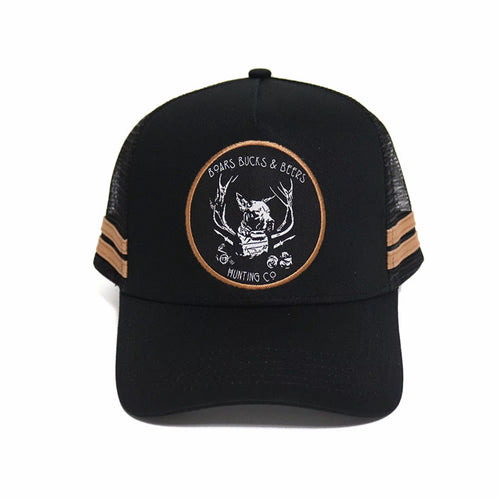 Boars Bucks & Beers – Black Trucker Cap