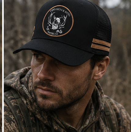 Boars Bucks & Beers – Black Trucker Cap