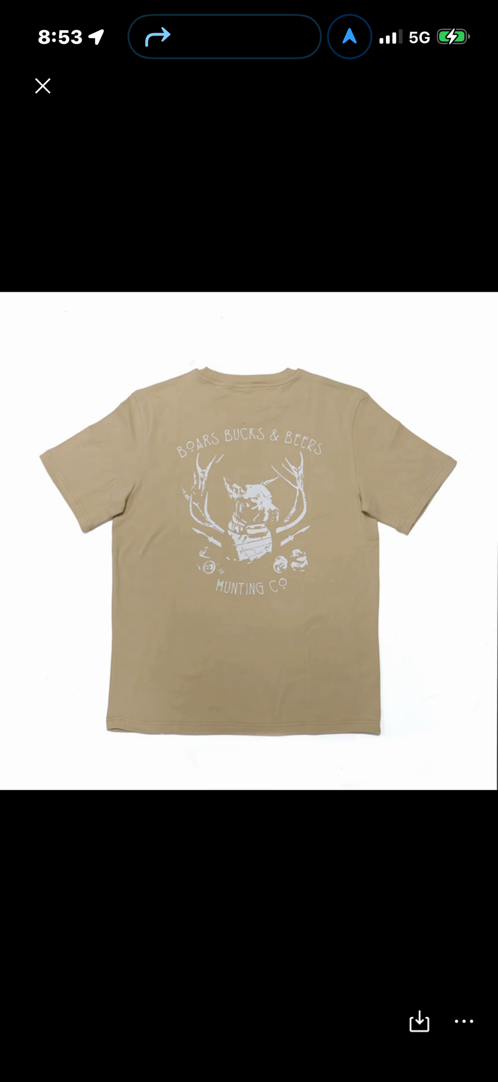 Boars, Bucks & Beers Tee – Sand